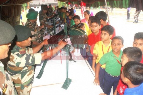Assam Rifles organized weapon-exhibition